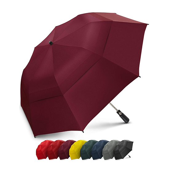 Portable Golf Umbrella Large Windproof Double Canopy