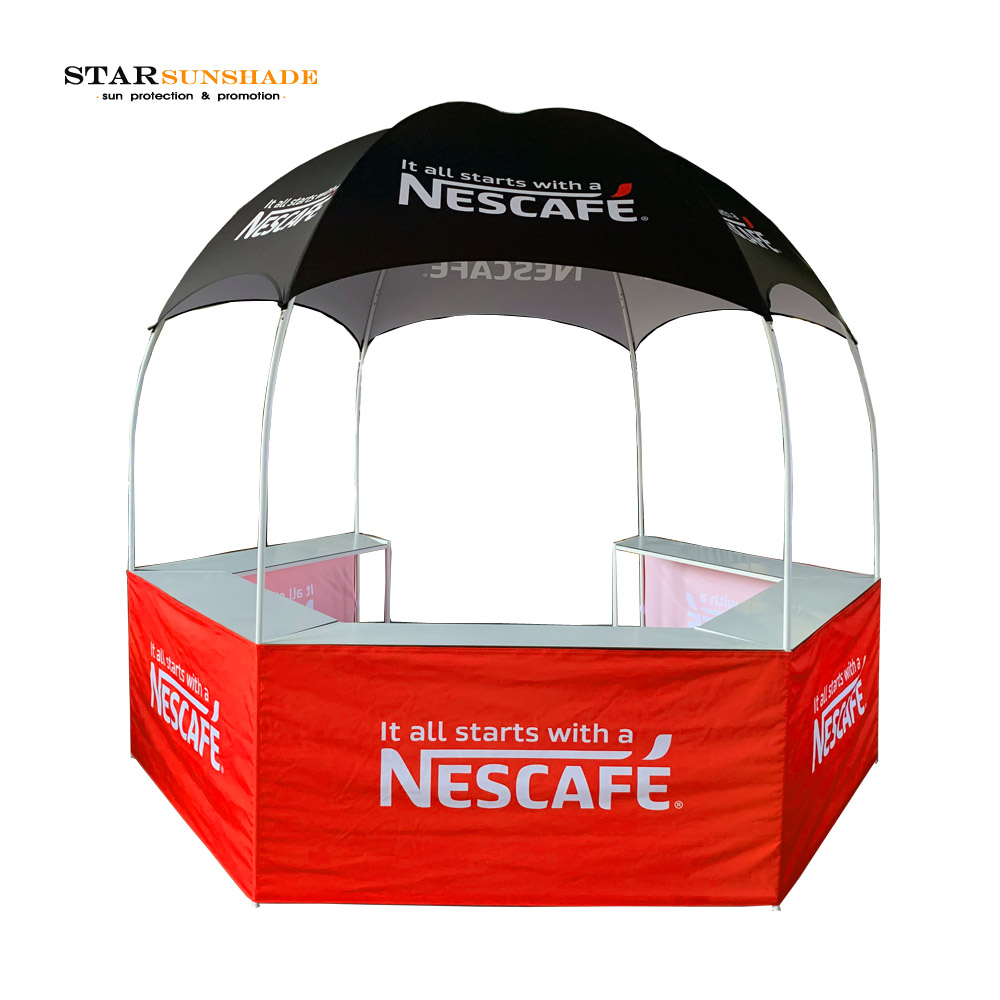 Portable Dome Kiosk Tent Advertising Display Booth with Custom Full Color Printing