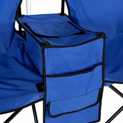 Outdoor portable folding picnic beach camping chair with umbrella table