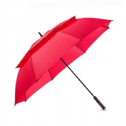 Promotional advertising Budget branded auto fiber-glass frame golf umbrella with eva foam handle