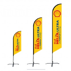 advertising Feather Angled Flag