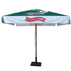 Square Canopy Central Pole Patio Umbrella Parasol