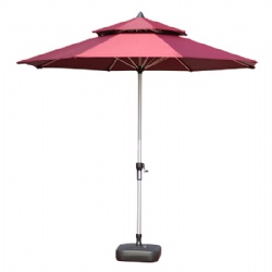 Aluminum Pool Garden Umbrella With Air Vent