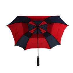 Advertising Vented Square Sport Golf Umbrella With Branded Logo