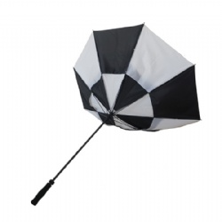 30inch air vent double layer golf umbrella with manual opening