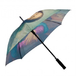 wholesale Custom full printing straight golf umbrella